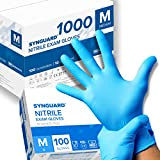 1000 gants en nitrile sans poudre, sans latex, hypoallergéniques, certifiés CE conforme à la norme EN455 Gants de nourriture jetables ...