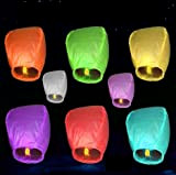  10Pcs multi-couleurs Sky Lanternes chinoises volants souhaits Lumières pour souhaits Wedding Party Charistmas