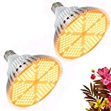 120W Ampoule LED de Croissance à Spectre Complet 180 LEDs Lampe Horticole E27 Lampe pour Plante pour Plantes, Sunlike Plante ...