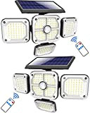 2 Pack Lampe Solaire Exterieur Detecteur de Mouvement, Nipify Lumiere Solaire Exterieur 4 Têtes 231 LED IP65 Étanche Projecteur Solaire ...