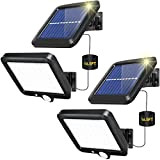 2 Paquets Lampe Solaire Exterieur, Lumiere Solaire Exterieur, Spot Solaire Exterieur, Eclairage Exterieur Solaire, 3 Modes Étanche IP65 avec Detecteur ...