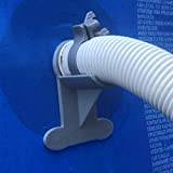 2 Supports de Tuyau de Piscine?: Gris - Soutien des tuyaux de 30 à 37 mm, par Exemple Intex