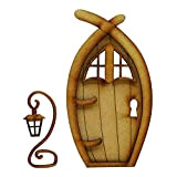 3d mini porte elfe, mini porte de fée jardin en bois 3d miniature gnome poupée elfe porte décor pour micro ...