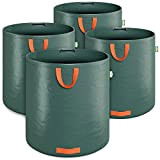 4x Sacs de jardin 500L 50 kg sac de déchets ordures végétaux tissu renforcé pliable hydrofuges sac