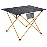ACD Table Pliante D'extérieur en Aluminium Ultra-léger Chaise De Table De Barbecue De Camping Pique-Nique Portable Table d'appoint réglable avec ...