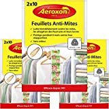 Aeroxon - Papiers Anti-Mites Textiles - 3x20 pièces - Contre Les Mites, Les coléoptères et Les Larves - Protection Anti-Mites ...