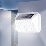 Aigostar - Lampe solaire extérieure avec capteur de mouvement PIR.lumière blanche 6500K,120 lumens,protection IP65. Éclairage de sécurité pour mur,garage,etc.
