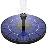 AISITIN Fontaine solaire pompe 3,5 W Fontaine de jardin solaire Flotté solaire Panneau intégré Batterie avec 6 buses Idéal pour ...