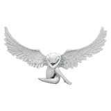 ALEOHALTER Statuette religieuse en résine en forme d'ange pour jardin, intérieur ou extérieur (comme sur la photo) Taille unique