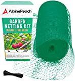 AlpineReach 2m x 20m Filet de Jardin - Filet Anti-Oiseaux Vert - Protèger Les Plantes, Les Fruits, Les Arbres des ...