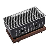 Amusingtao Mini barbecue de table au charbon de bois japonais, plaque de barbecue, réchaud de cuisson portable, accessoires de table ...
