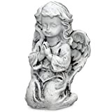 Ange priant - Statuette décorative élégante pour l'intérieur et l'extérieur - Statue résistante aux intempéries - Ange sur la Tombe ...