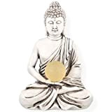 ANTEVIA - Statue de Jardin Bouddha avec Lampe LED Solaire intégrée 23.5 x 16 x 11.5cm| Plus DE 10 MODÈLES ...