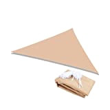 ARTECSIS Voile d'ombrage Triangulaire Beige - 3,6 x 3,6 x 3,6 m - Toile d'ombrage - Voile Protection UV pour ...