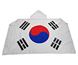 AZ FLAG - Drapeau Corée du Sud - 150x90 cm - Cape Drapeau Coréen 100% Polyester avec Manches Intégrées - ...