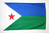 AZ FLAG - Drapeau Djibouti - 150x90 cm - Drapeau Djiboutien 100% Polyester avec Oeillets Métalliques Intégrés - 110g - ...