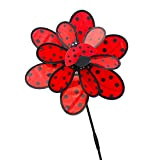 Baiyao Coccinelle Wind Spinner -Double Layer Beetle Windmill Wind Spinner Pinwheel pour Home Garden Yard Decor, Toys for Kids