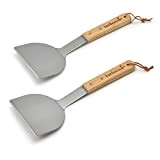 Barbecook Set de 2 spatules à plancha, ustensiles plancha pour barbecue plancha