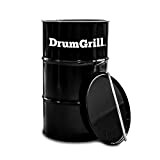 BarrelKings - Drumgrill Big BBQ Exterieur - Noir - Acier Inoxydable - Aspect Industriel - Panier à Charbon, Grille & ...