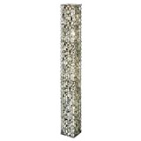 bellissa colonne de pierres carrée - 95541 - colonne-gabion décorative pour l'extérieur - 20 x 20 x 175 cm