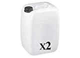 Bidon Plastique 20 litres - Filetage S60x6 - Empilable - homologué ADR idéal pour Les liquides, l'eau, l'essence et Les ...