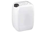Bidon Plastique 20 litres - Filetage S60x6 - Empilable - homologué ADR idéal pour Les liquides, l'eau, l'essence et Les ...