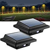 Billion Duo - Gouttière de toit - Lampes solaires avec détecteur de mouvement - Noir - Pour extérieur - 40 ...