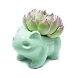 Binoster DIY Flowerpot Mignon Céramique Art Pots Accueil Décoratif en Céramique Art Vase Vert