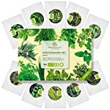BIO Kit de graines d'herbes aromatiques à planter - Set d'herbes aromatiques à faire pousser de culture biologique idéal pour ...