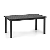 blumfeldt Toledo - Table de Jardin, Extensible, matériaux: Aluminium, thermolaqué, Surface de Table Max : 213x90 cm, jusqu'à 8 Personnes, ...