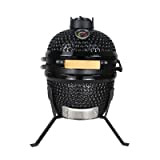 BluMill Kamado Barbecue en céramique avec couvercle et ventilation, chaleur constante pour une longue période, pour griller, fumer et cuire, ...
