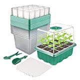 BTONGE 10 Pièces Mini Serre pour Plantes, avec Couvercle Bac à Semis Kit, pour Intérieure Plantes Semis Potager La Germination ...