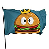 Burger King Drapeau brise bannière d'extérieur 3 x 5 pi