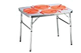 CAMP ACTIVE Table de Camping Pliante en Aluminium 75 x 55 cm Table de Jardin Table d'appoint Pliable Table de Pique-Nique Table ...