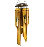 Carillon à Vent en Bambou et Noix de Coco décor Tortue de mer