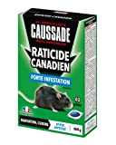 CAUSSADE CARPT400 Raticide Canadien Forte Infestation Appât Prêt à l'Emploi Nourriture pour Petit Animal 40 Pieces