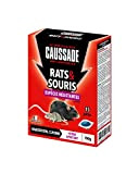 CAUSSADE CARSPTBF150 Rat & Souris | Pat'Appât Espèces Résistantes | Habitation Lieux Secs et Humides | 150g | 15 Pâtess ...