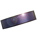 Cellules de panneau d'alimentation solaire à couche mince flexibles DIY boondocking ETFE photovoltaïque 0.3W1.5V 240ma (Noir)