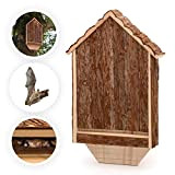 CKB LTD Abri extérieur en bois pour chauve-souris – Hôtel peut également être utilisé pour l'hibernation maison pour le jardin ...