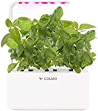 COLMO Spectrum Kit de jardin hydroponique pour herbes aromatiques avec pot de fleurs LED Blanc