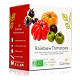 CULTIVEA® Mini - Kit Prêt à Pousser Tomates colorées - Graines 100% biologiques - Jardinez et dégustez - Idée cadeau ...