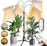 CXhome Lampe LED Horticole avec Trépied, 280 LED Lampe de Croissance pour Plantes Spectre Complet,Lampe de Culture LED Croissance et ...