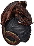 Design Toscano boîte sculptural dragon protecteur de l’orbe celtique