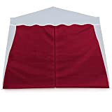Deuba 2X Parois latérales pour tonnelle pavillon fenêtre 3x3m Hydrofuge tonnelle Pop-up Tente de fête réception fenêtre Rouge