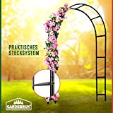 Deuba Arche de Jardin 240x140x37cm Support pour Plantes grimpantes Arche à rosiers Tuteur Décoration extérieure
