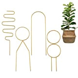DIYJEP 4pcs Treillis pour Plantes en Pot, 36cm Petit Treillis de Jardin pour Tuteur Plante Grimpantes D'intérieur, Mini Treilli en ...