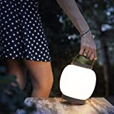 DOPO Lighting - Bureau portable BUBBLE anthracite LED SMD intérieur et extérieur IP54. Lampe portable décorative pour chambres, vérandas, terrasses ...