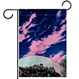 Drapeau de jardin 12x18,ciel nuage arbre paysage,Drapeaux extérieurs de décor de cour de ferme,bannière verticale double face