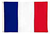 Drapeaux de l'aricona - drapeau de la France avec 2 oeillets métalliques, résistants aux intempéries - drapeau national français 90 ...