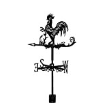 Dyna-Living Girouette pour poules - Carillon à vent - En acier inoxydable - Weathervane - Rétro - Mini girouette décorative ...